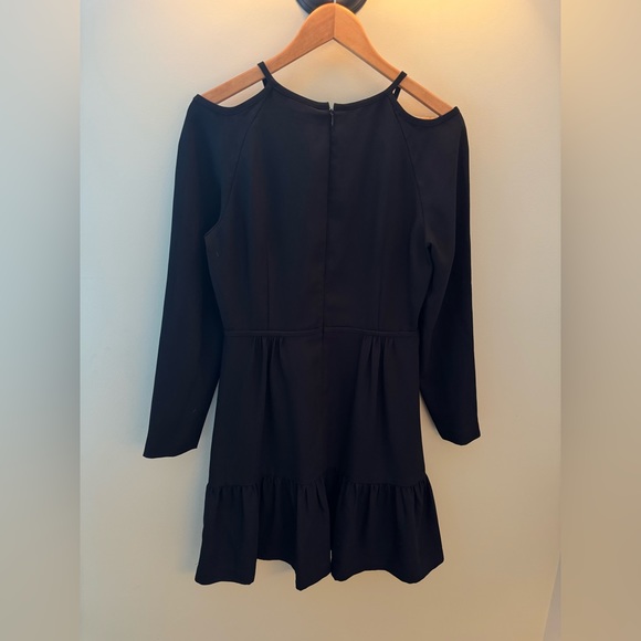 Club Monaco Black Sandraya Cold Shoulder Mini Dress - Picture 5 of 5
